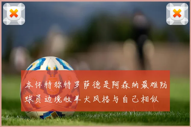 本怀特称特罗萨德是阿森纳最难防球员边境牧羊犬风格与自己相似